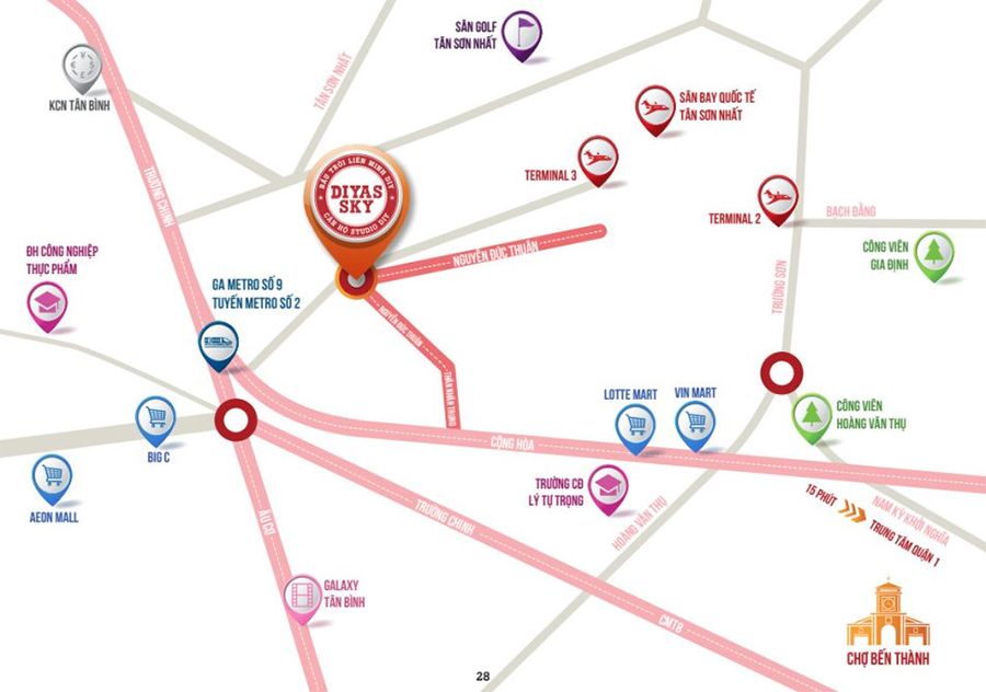 Dự &aacute;n căn hộ Chung cư Diyas Sky 3