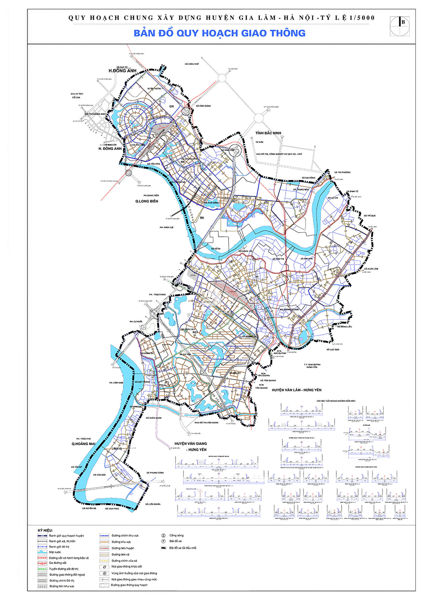 Bản đồ quy hoạch huyện Gia Lâm 