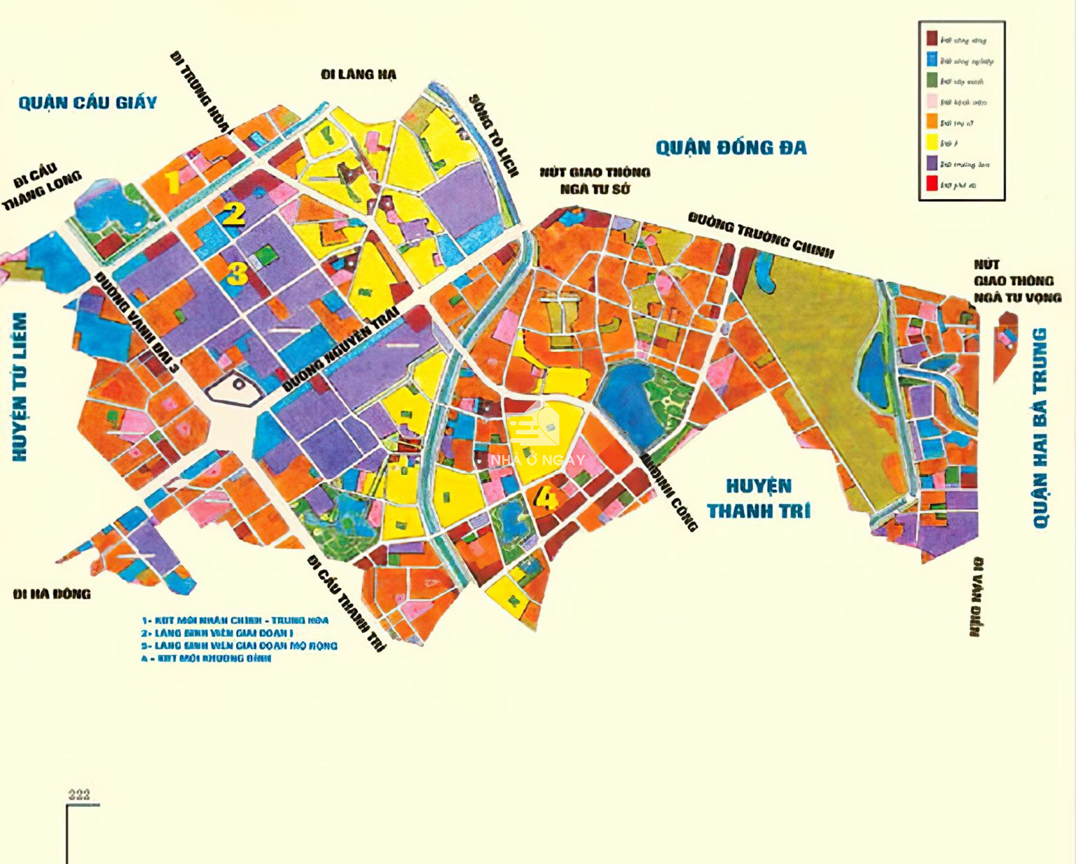 Bản đồ quy hoạch quận Thanh Xuân 