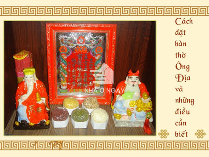 phong thủy bàn thờ ông địa chuẩn nhất