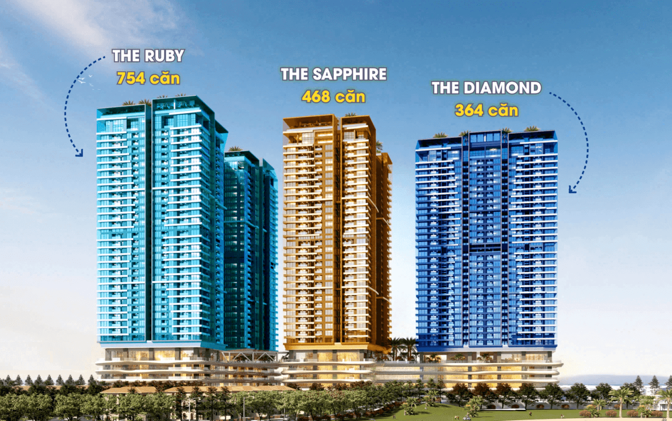 Tổng thể dự án newtown diamond