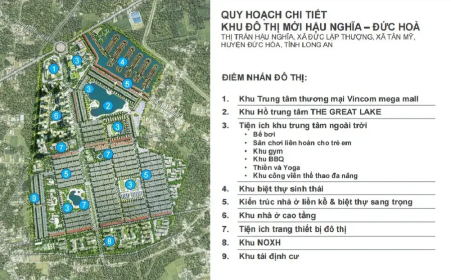 tổng thể tiện ích dự án vinhomes green city